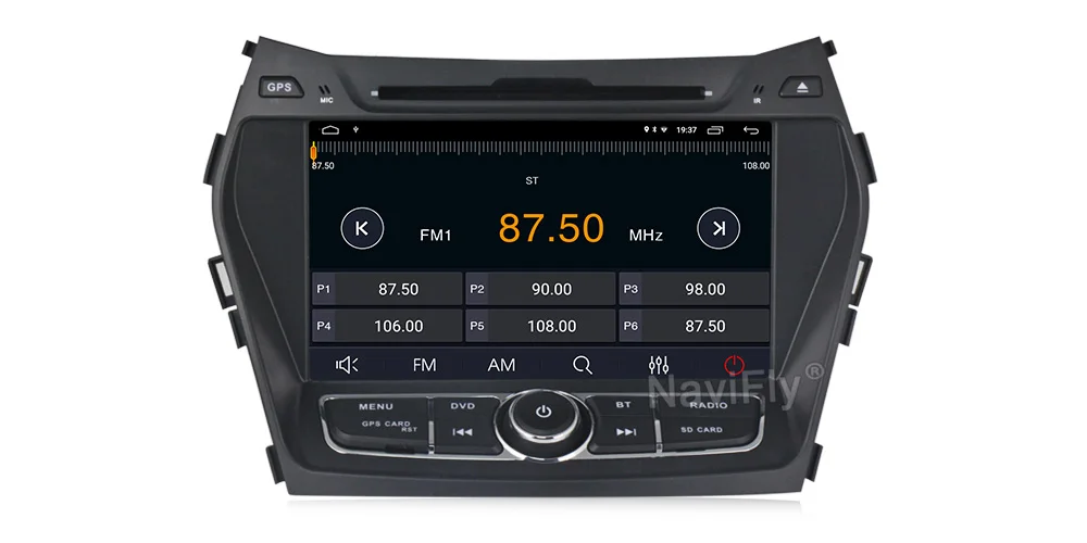 NaviFly " 2 Din DSP Android 9,0 автомобильный dvd-плеер для hyundai IX45 Santa fe 2013 авто радио gps навигация wifi DVR Carplay