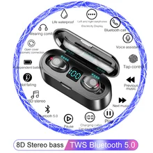 8D стерео Бас беспроводные наушники Bluetooth 5,0 наушники с сенсорным управлением Спортивные Беспроводные наушники гарнитура для iPhone Xiaomi huawei