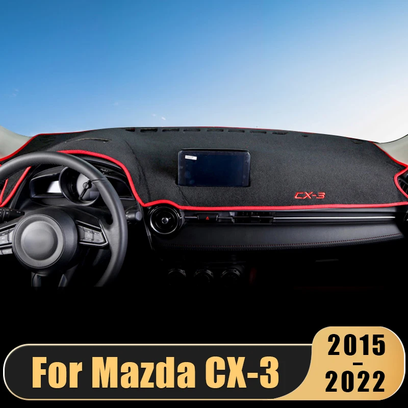 

Коврик для приборной панели автомобиля, коврик для Mazda CX-3 CX3 2015-2020 2021 2022, солнцезащитный козырек, ковры, защита от УФ-лучей, аксессуары