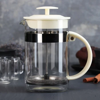 

French press "Garson", 800 ml, milk color