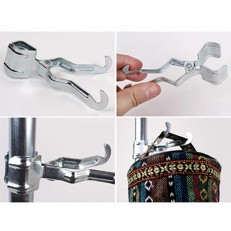 Открытый Многофункциональный зажим для кемпинга лампа с подвесом кронштейн для палатки металлический Железный зажим