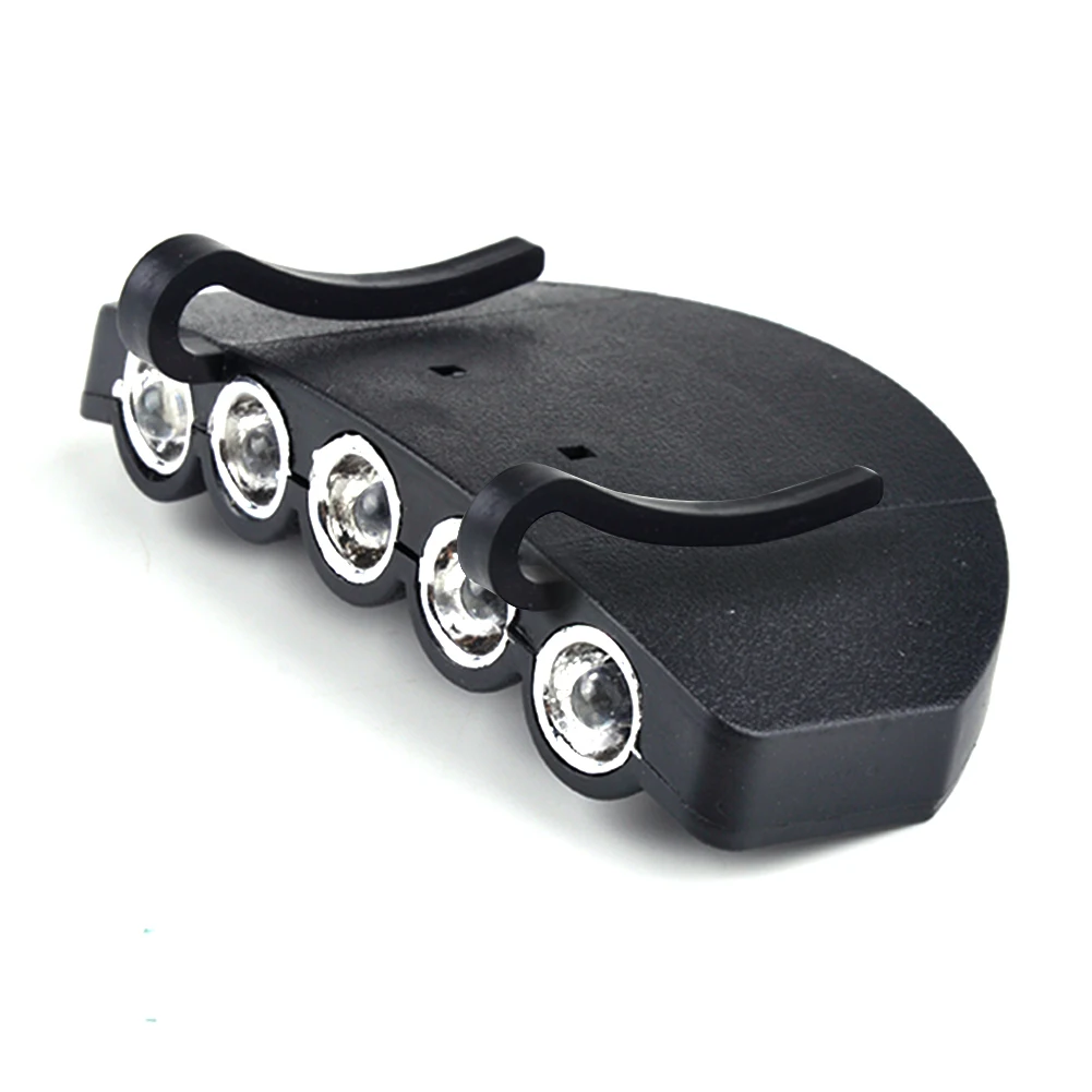 

5LED Clip-On Clip Hat Cap Lamp Caplight Fishing Light Outdoor Camping Lamp lamp Night Fishing Accessories
