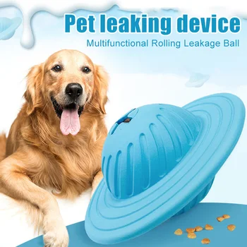 

Newly Puppy Dog Food Dispenser Feeder Ball Treat Chew Toy Training Rolling Toy for Dogs Cats TE889
