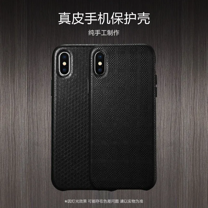 Полностью зернистая воловья кожа задняя крышка для iPhone X XS MAX натуральная коровья кожа полный край защиты телефона чехол для iPhone X