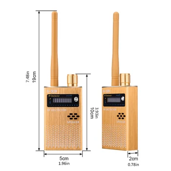 

Locator Cell Phone Detector Wireless RF Signal Detector Full Range Bug Detector Finder Protect Security