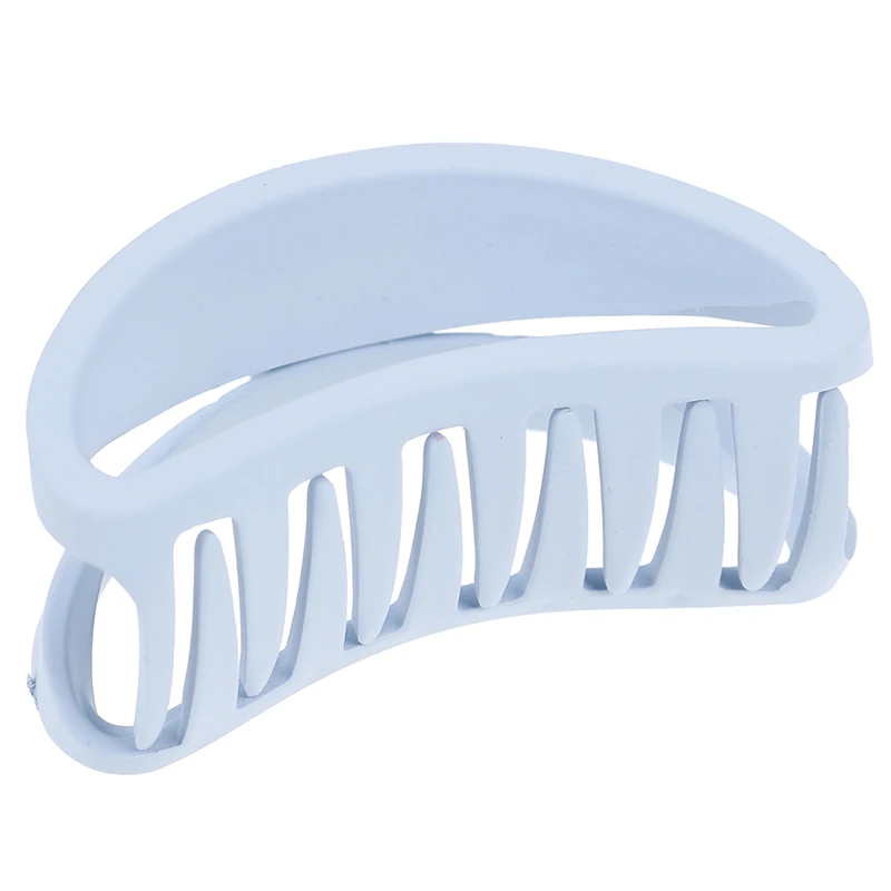 1PC Elegant Hair Clip Claw Clamps Plastic/resin Hairpins Colorful Clamp Hollow Out Hair Claw Clips Hair Styling Accessories - Color: BL