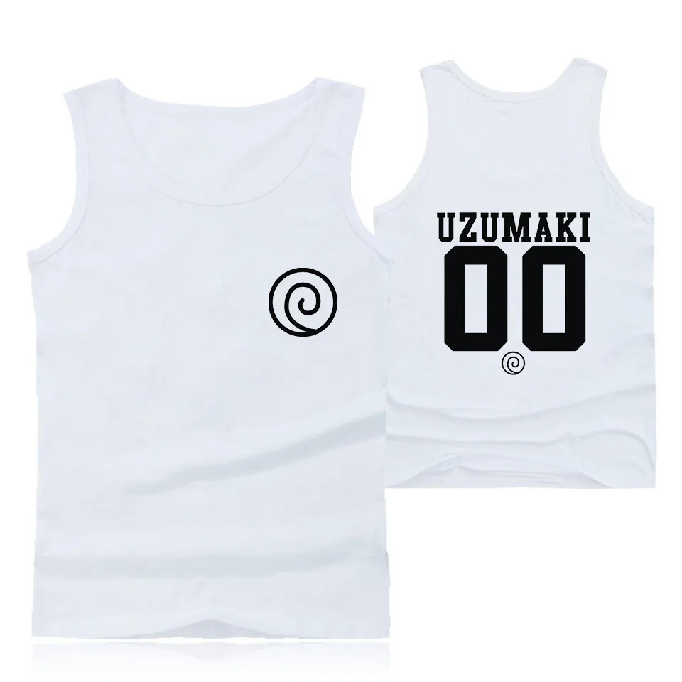 Наруто Uzumaki хлопок дизайн безрукавки негабаритный Летний жилет Uchiha Hatake Фитнес майка для мужчин Бодибилдинг без рукавов рубашка 4XL