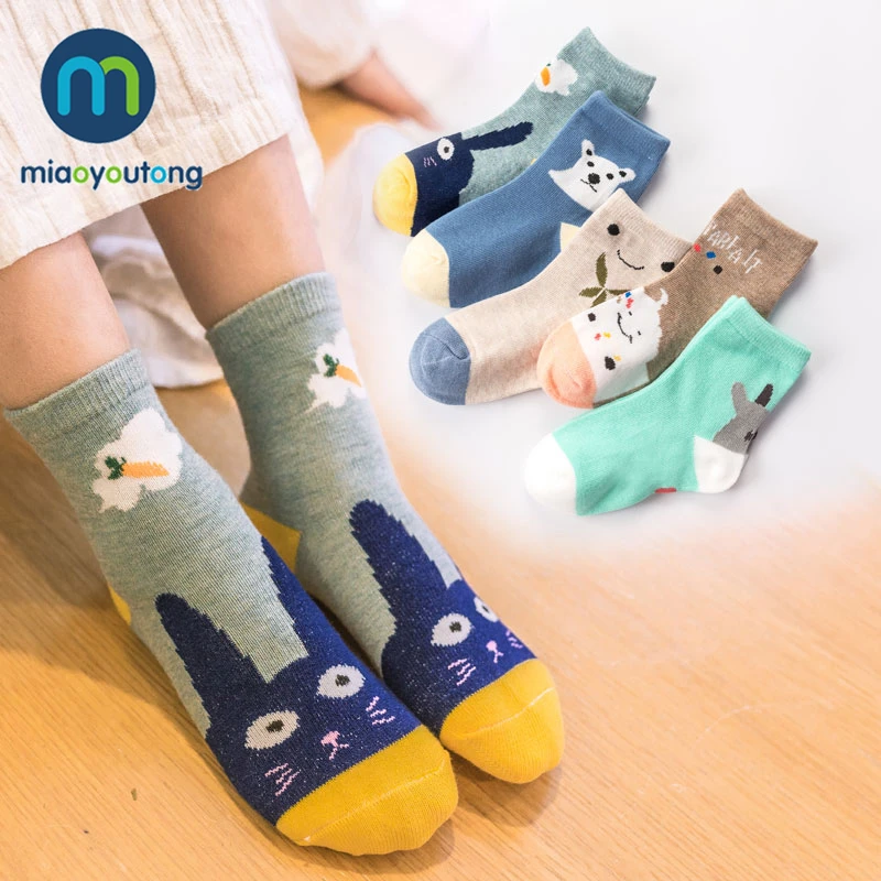 5 пар; высококачественные хлопковые носки для маленьких девочек с рисунком «счастливые звезды»; рождественские носки для новорожденных мальчиков; Miaoyoutong