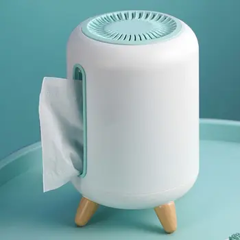 

Creative Bamboo Charcoal Tissue Box Napkin Storage Holder Container Home Office Restaurant Desktop Decor