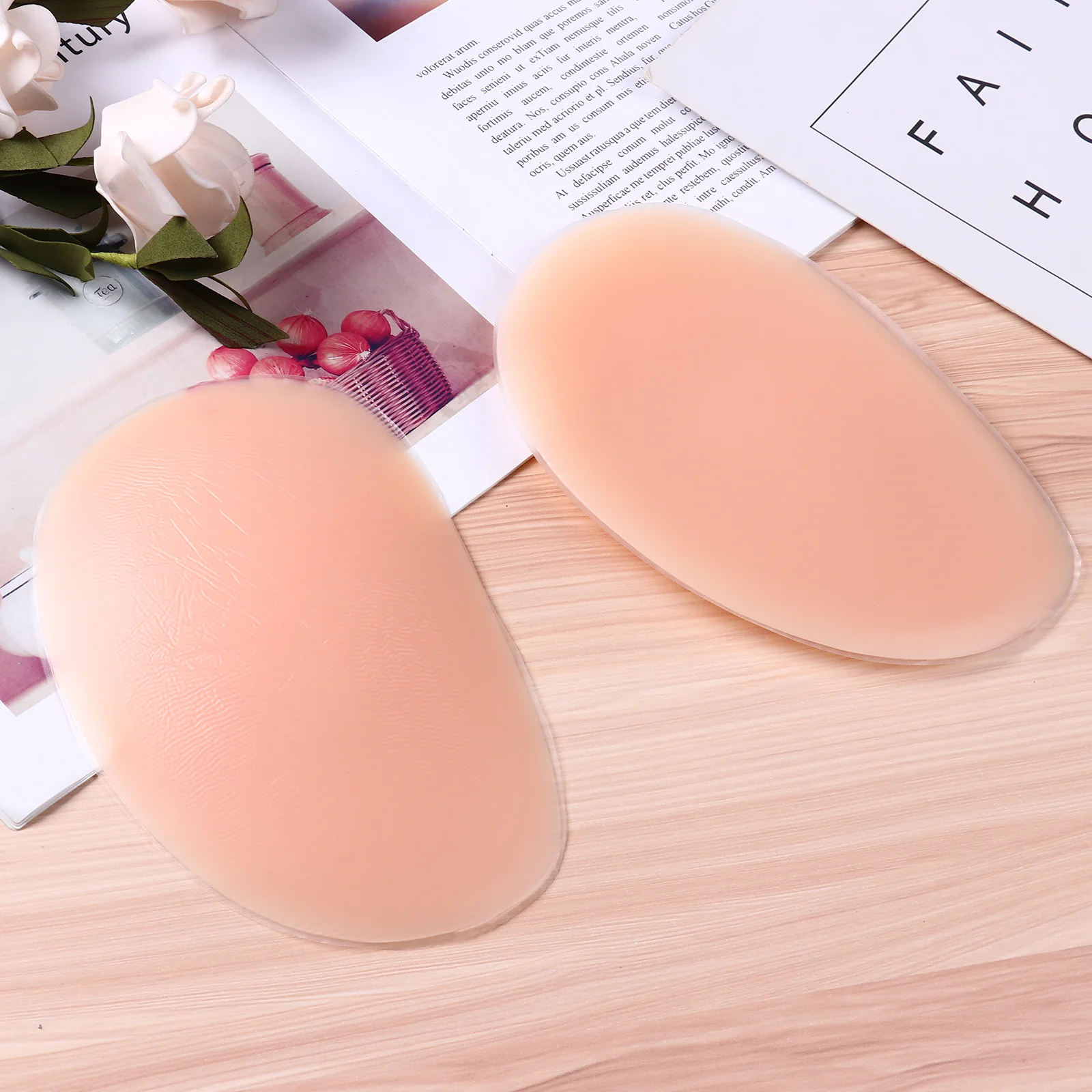 Silicone Butt Pads Insert Push Up Hip Enhancer Reusable Femme Buttock Enhancing Lifter Drop Shape Butt Padding for Women Panties