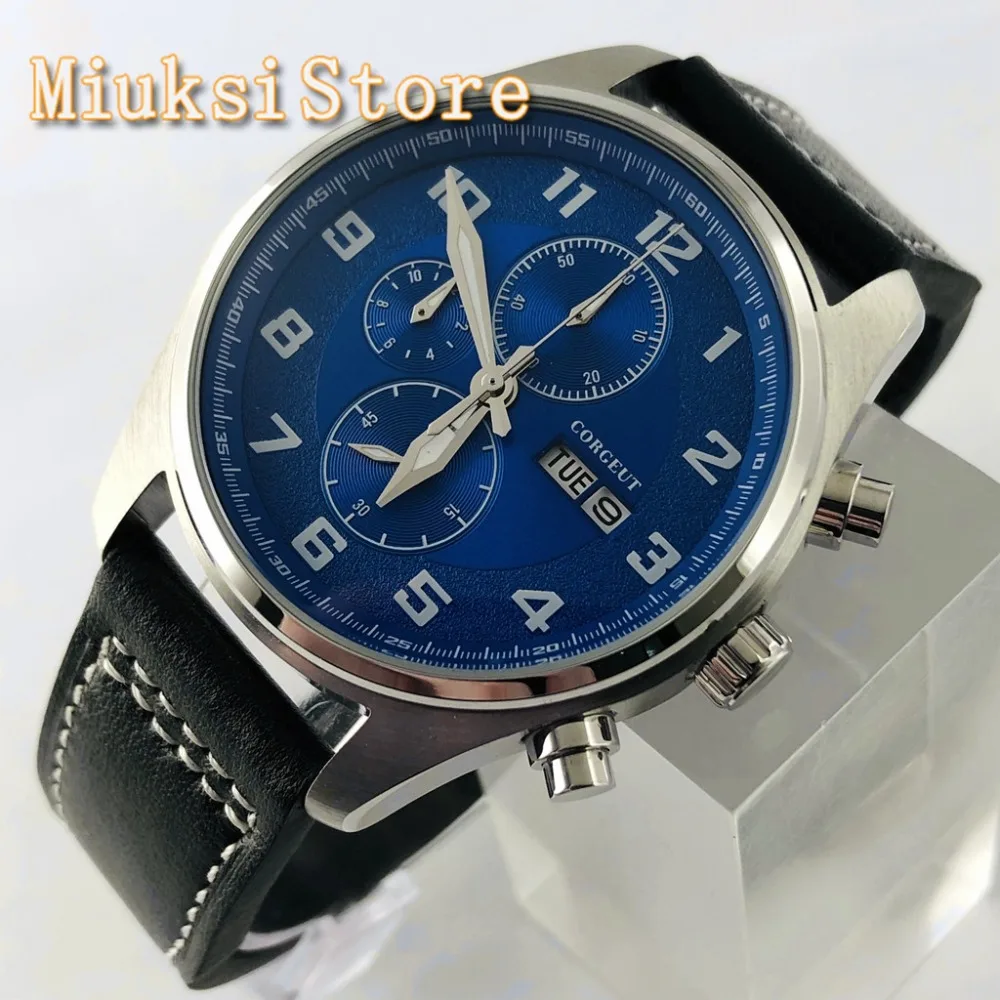 caso prata azul dial data pulseira de