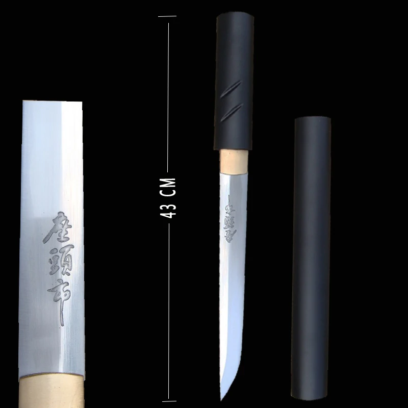 Handmade 1045 carbon steel katana sword samurai wakizashi tanto sharp ready for cutting letter-opening knife full tang