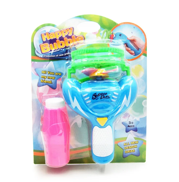 Children Blowing Bubbles Toy Hand-Held Large Soaking Electric Bubble Gun Fan Bubble Machine Two-in-One