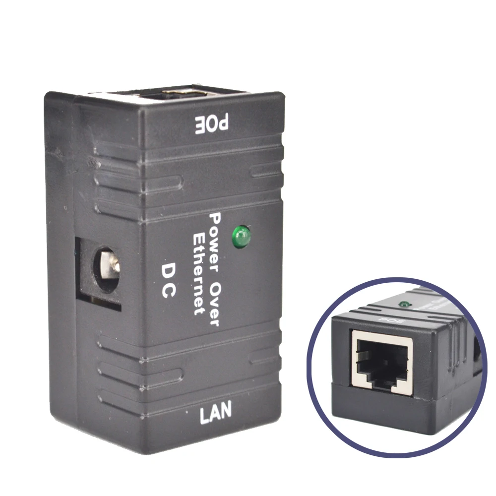 Мини POE разветвитель Инжектор адаптер питания постоянного тока через Ethernet CCTV