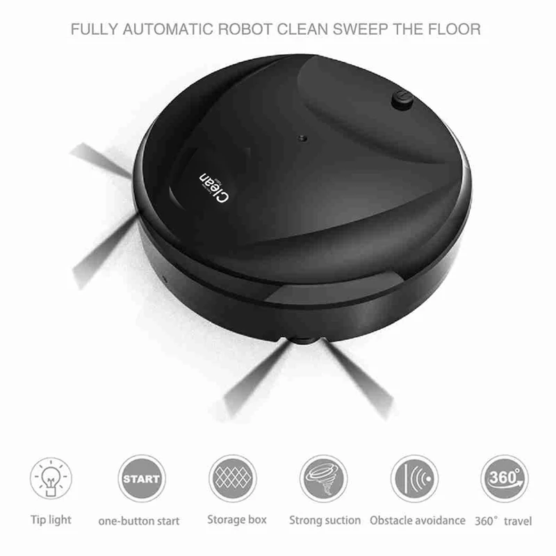 Multifunctional Smart Floor Cleaner,3-In-1 Auto Rechargeable Smart Sweeping Robot Dry Wet Sweeping Vacuum Cleaner