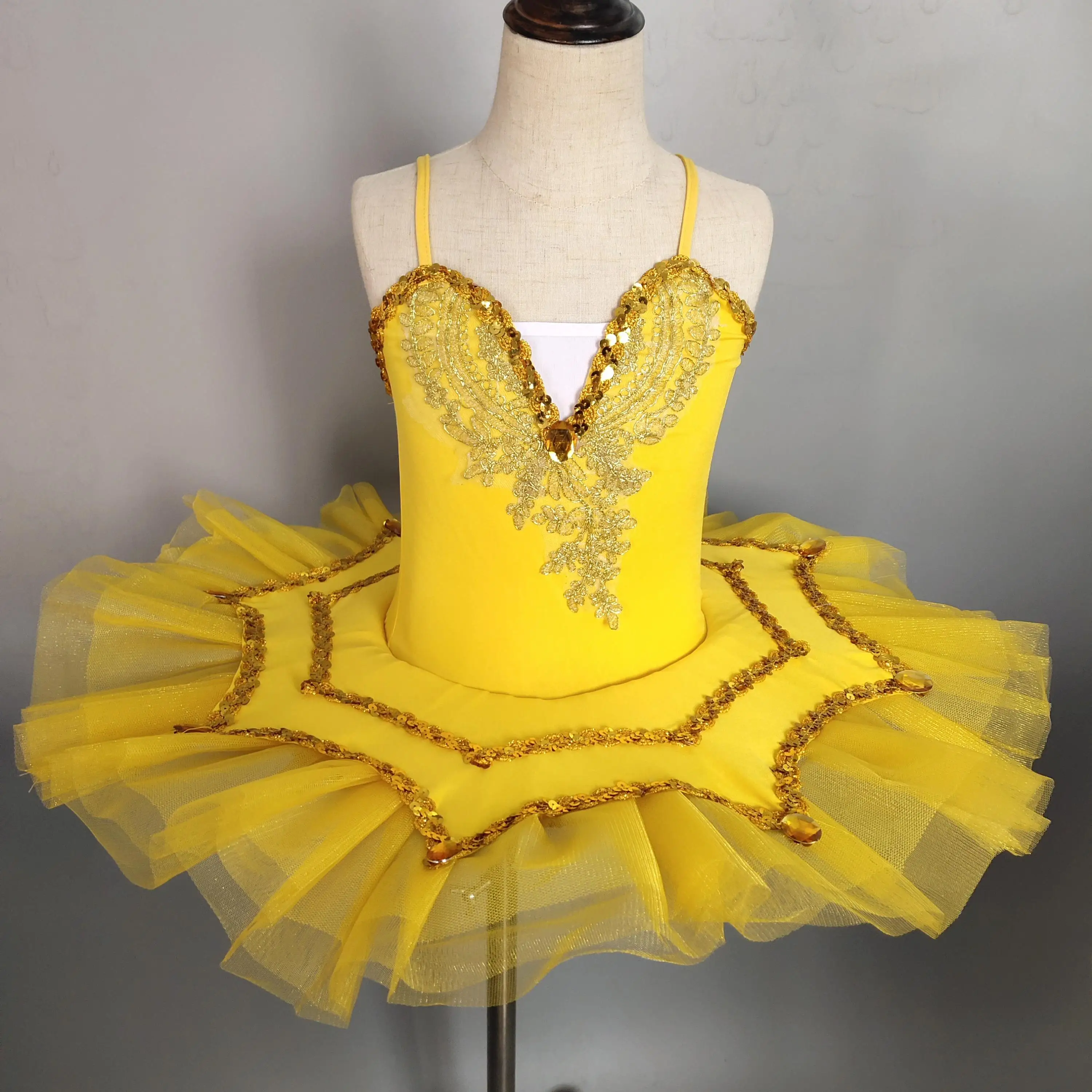Girls Ballet Dress Tutu Kids Dance Clothing Costumes Leotards