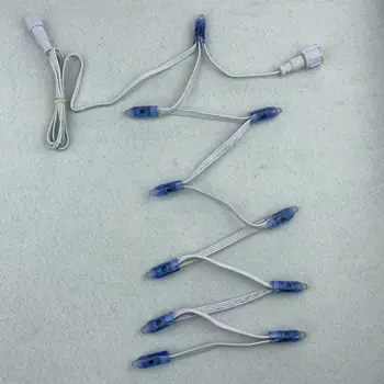 

Peace Stake/10 pixels/set 12V WS2811 REGULATED pixels 18AWG WHITE wire,4’’(10cm) spacing,1-meter cable on XCONNECT pigtails