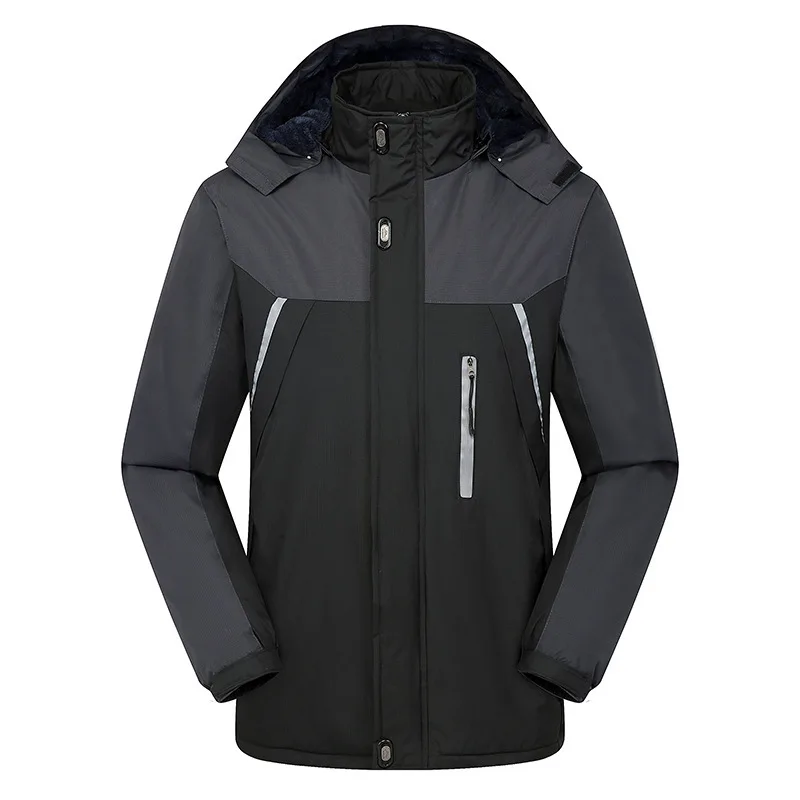 2 Winter Men's Outdoor Warm Jackets Fishing Clothes Thick Waterproof Riding Military Jacket High Quality Cotton Coat Windbreaker - Цвет: 2