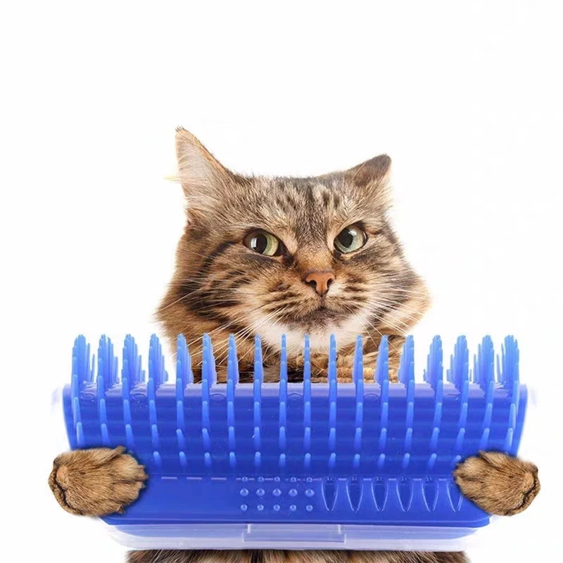 Кошачья угловая машинка для стрижки волос Массажная царапина игольчатая щетка кошачья игрушка кошки развлекают себя