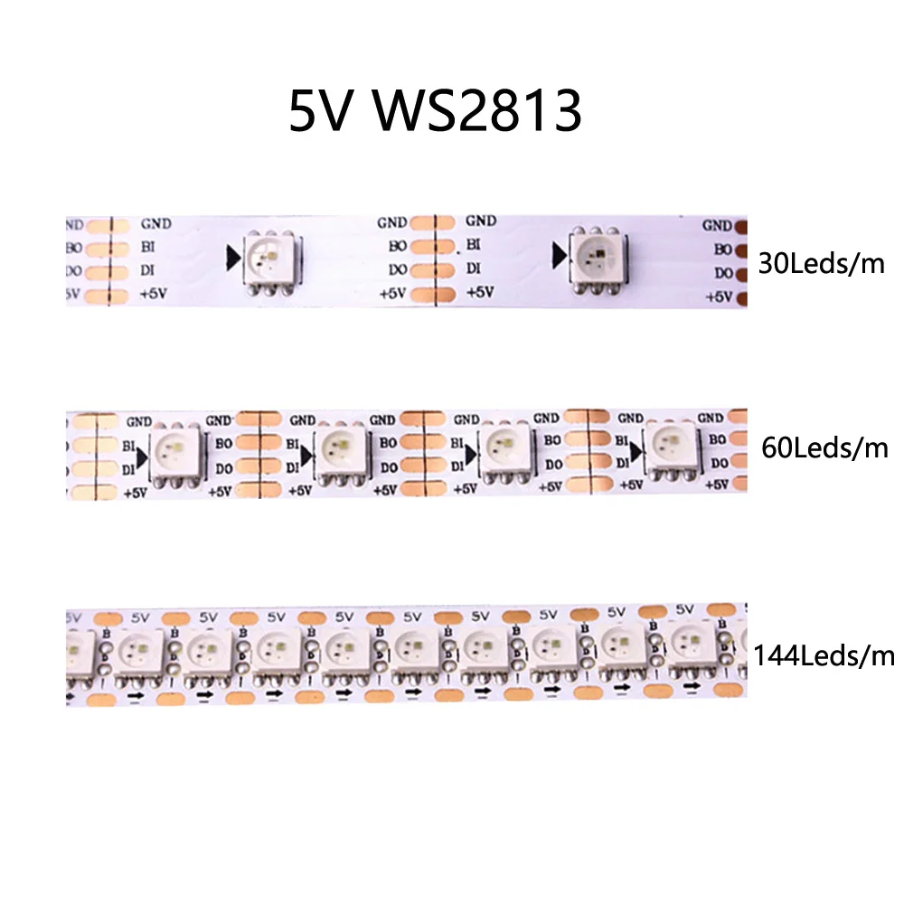 WS2813 (обновление WS2812B) RGB Светодиодная лента 30/60 пикселей/светодиодов/м