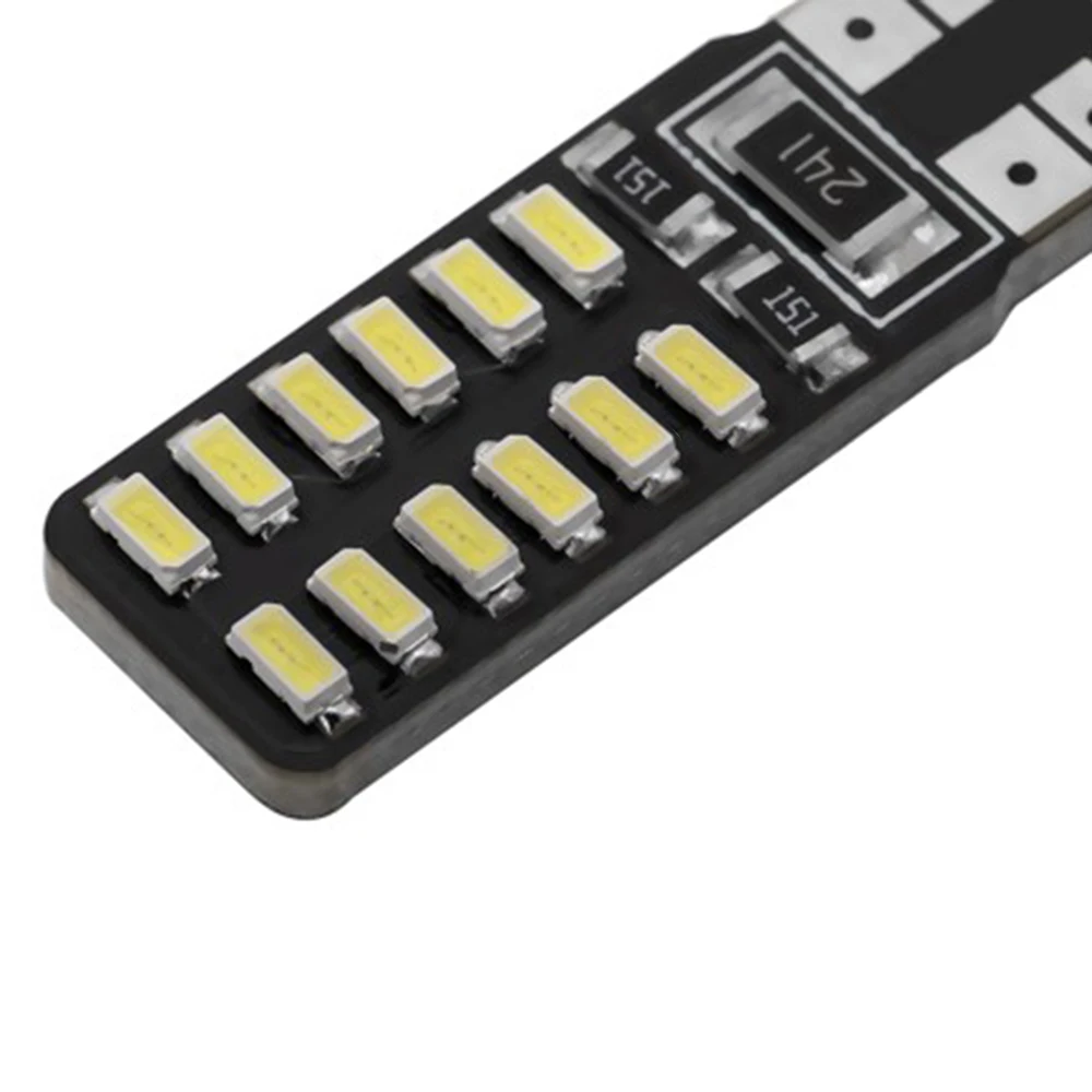 10 шт./компл. белый светодиодный свет AC/DC 12V 24SMD лампа Парковка хвост карта фонарь освещения номерного знака