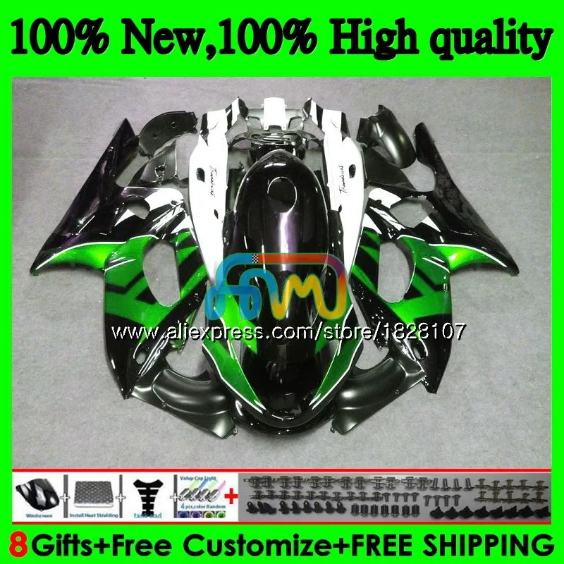 YZF 600R для YAMAHA Thundercat YZF600R 96 02 03 04 05 06 07 73BS. 85 YZF-600R 2002 2003 2004 2005 2006 2007 цвета: зеленый, черный обтекатель