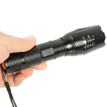 

1200LM Led flashlight Ultra Bright torch Camping light Aluminum Zoomable Portable Bicycle Light use 18650 battery