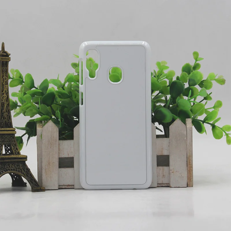 NSB uni пустые 2D PC сублимационные Чехлы для телефона для samsung A20E DIY теплопроводные Чехлы черного белого цвета