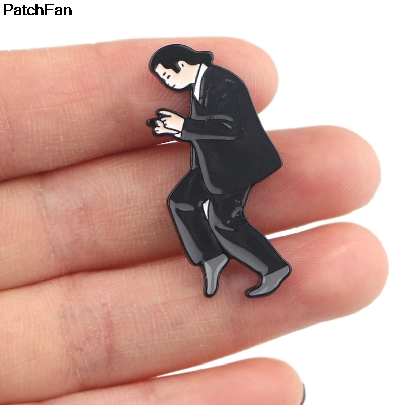 20 шт./лот A2692 Patchfan Pulp fiction Забавный Шарм милый мультфильм булавки дети Мужчины Леди Броши Одежда Аксессуары Ювелирные изделия значки