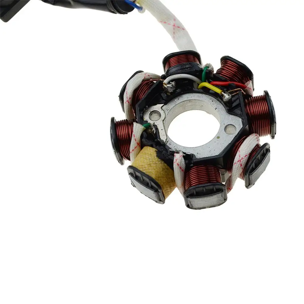 GOOFIT 8 Катушек 5 проводов зажигания СТАТОР Магнето GY6 50CC 60CC 80CC 150cc QMB139 4-тактный ATV Taotao Paliden мотоцикл K078-504