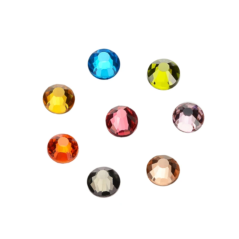 

New Mix sizes SS3-SS20 Colorful 3D Non HotFix Nail Art Flatback Rhinestones Decoration and Crafts
