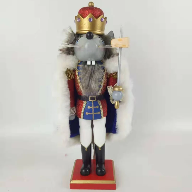 PROD 1005001885170023 16/26/38CM Wooden Nutcracker Doll Soldier Shape
Decoration Pendant New Year Christmas Tree Ornament Birthday Gift Mouse
king