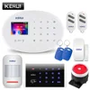 KERUI W20 Home Security WIFI GSM Alarm System Home Wireless APP Remote Control 2.4 Inch Screen Switchable Language Burglar Alarm ► Photo 2/6