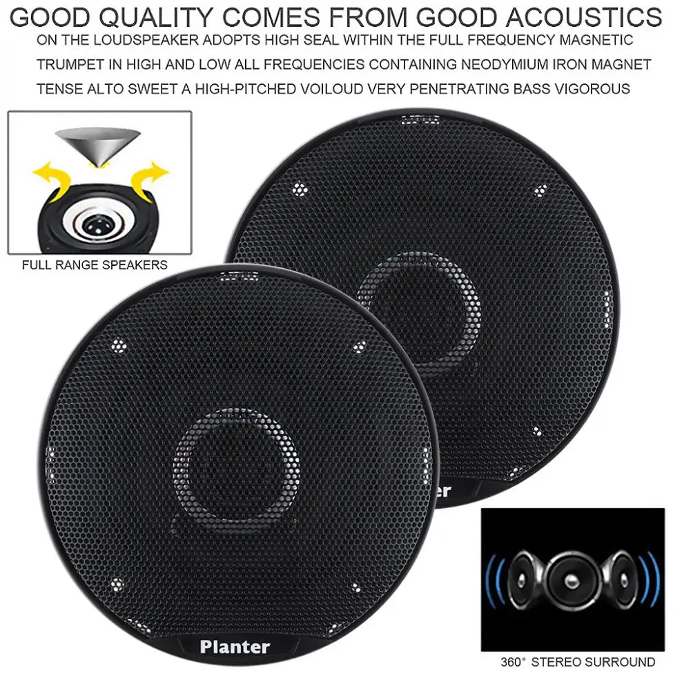 TS-A1042R, 2 шт., 280 Вт, 4 дюйма, автомобильный HiFi коаксиальный динамик, автомобильная дверь, авто аудио, стерео, полный диапазон частот, динамик s для автомобилей
