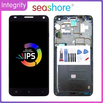 

5.0"Screen For LENOVO S580 LCD Touch Screen Digitizer Assembly For Lenovo S580 Display with Frame Replacement 8GB 1GB RAM Dual