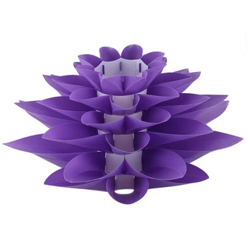 

DIY Lotus Lampshade IQ PP Ceiling Lamp Shade - Pendant Light Shade Christmas Living Room Decor Lighting, DIA:53CM (Purple)