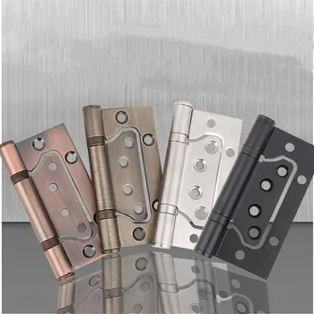 

2pcs/set Furniture Stainless Steel Door Hinges kitchen cabinet hinges home improvement Jewelry Box Hardware Accessories 5 inches