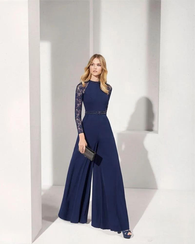 Navy Jumpsuits Mother Of The Bride 