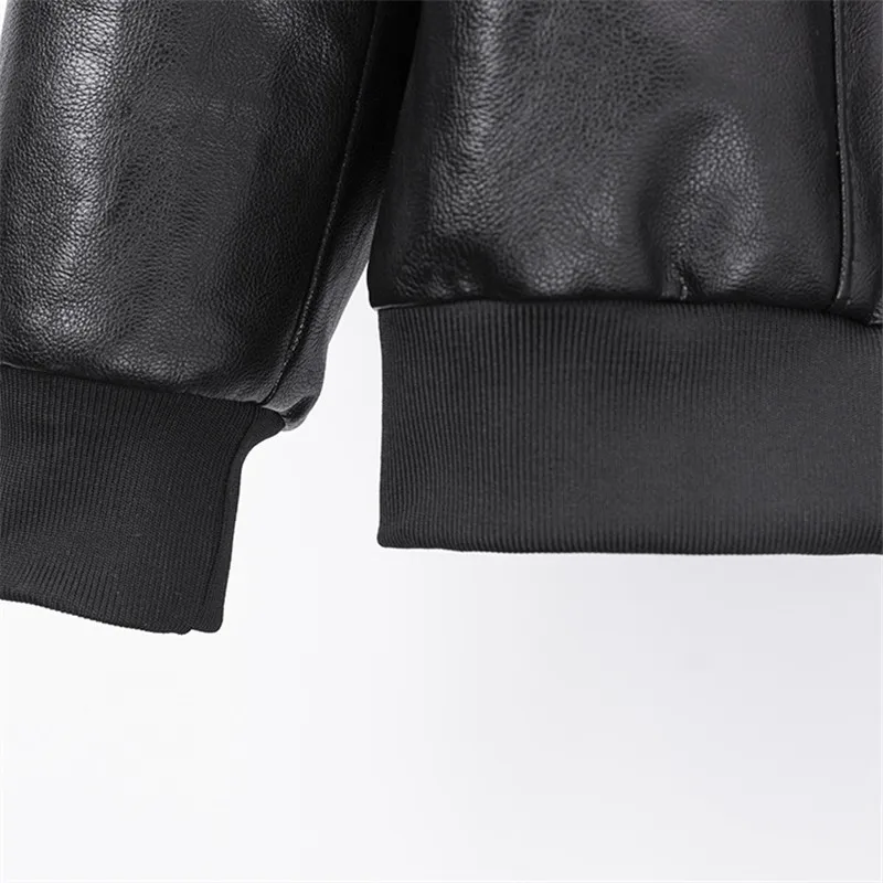 Discount 2019 Winter Men Leather Jacket PU Solid Color Motorcycle Business Jackets Windproof Male Plus Size Coats Chaqueta Moto Hombre