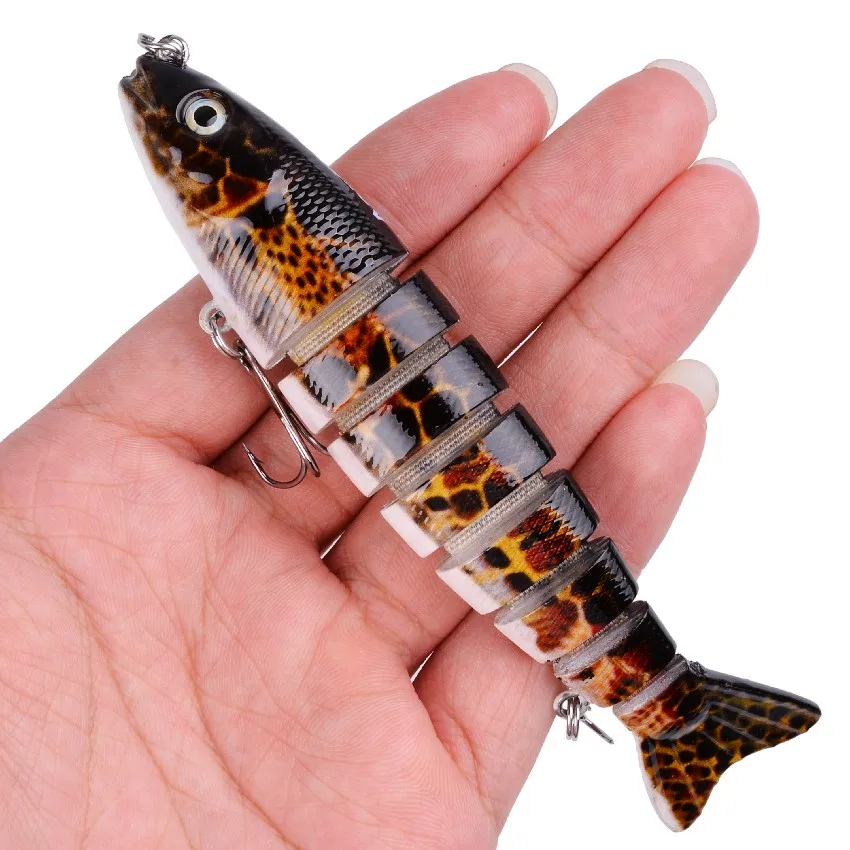 H 8 Segments Sinking Wobblers Fishing Lure Artificial Hard Bait Crankbaits for Fishing Tackle Lures Swimbait - Цвет: H