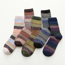 Mens Soft Thick Angora Cashmere Casual Rabbit Wool Blend Warm Winter Socks Keep Warm Autumn Winter Mid Tube Stockings