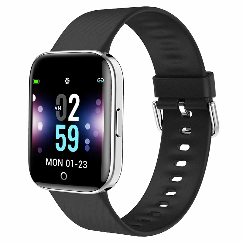 Умный Браслет IP68 Водонепроницаемый Bluetooth Шагомер монитор сердечного ритма для мужчин и женщин смарт-браслет Будильник спортивные часы умные часы - Цвет: Black Watch