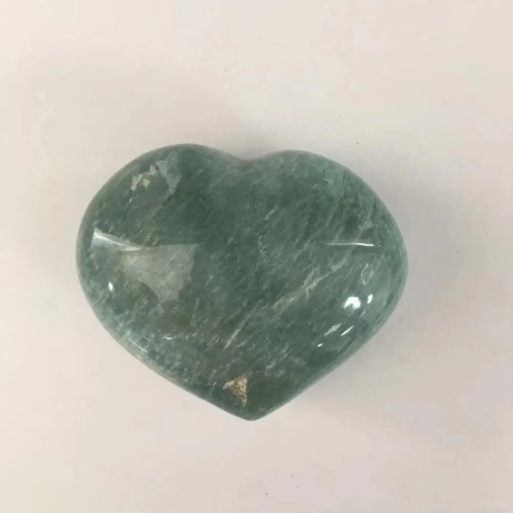 Z amazonite Хрустальное сердечко любовь форма камня бусины из лечебных камней для изготовления ювелирных изделий