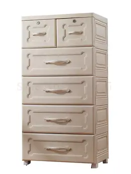 

Large Receiving Box Drawer Plastic Receiving Cabinet Children's Clothes Storage Box Multilayer Household Finishing Box
