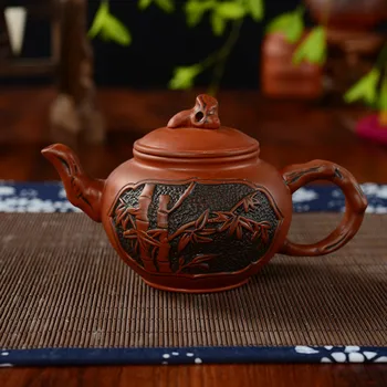 Yixing Zhu Ni Purple Sand Pot Pure Hand Raw Ore Antique Teapot Embossed Two-color Vintage Textured Pot
Yixing Zhu Ni Purple Sand Pot Pure Hand Raw Ore Antique Teapot Embossed Two-color Vintage Textured Pot