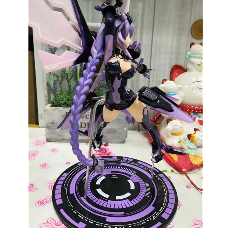 1" Аниме сексуальные фигурки Hyperdimension Neptunia фиолетовое украшение сердца ПВХ фигурка Коллекционная модель игрушечная коробка 33 см V280