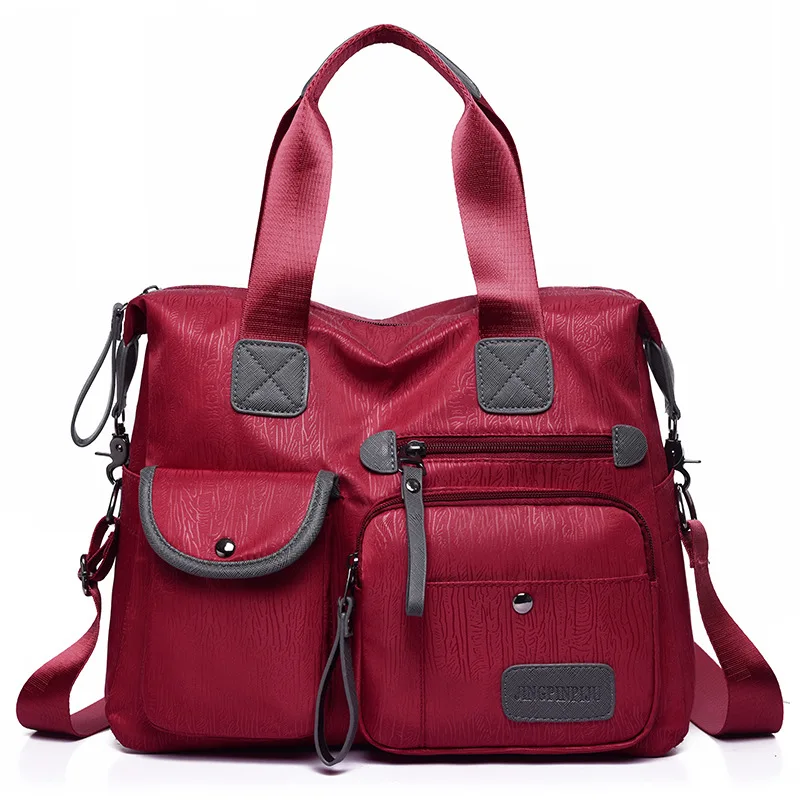 Новая стильная нейлоновая женская сумка veritile, модная женская сумка в полоску, Большая вместительная сумка через плечо, женская сумка, поколение