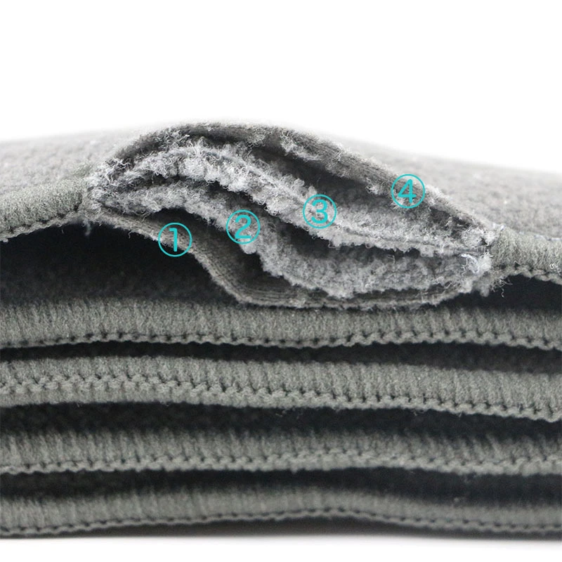 4 Layer Reusable Washable Diaper Boosters Liners For Real Pocket Cloth Nappy Diaper Cover Wrap Insert Microfibre Bamboo Charcoal