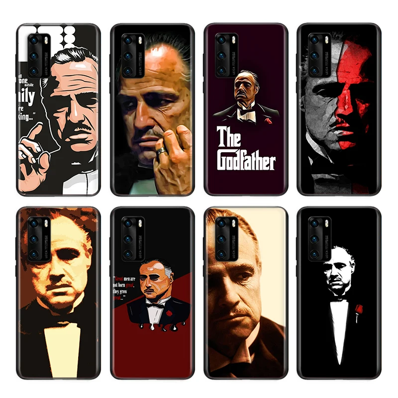 Мягкий чехол Scarface Godfather из ТПУ для Huawei P50 P40 P30 P20 Pro Plus P10 P9 P8 Lite RU E Mini 2019 2017 черный