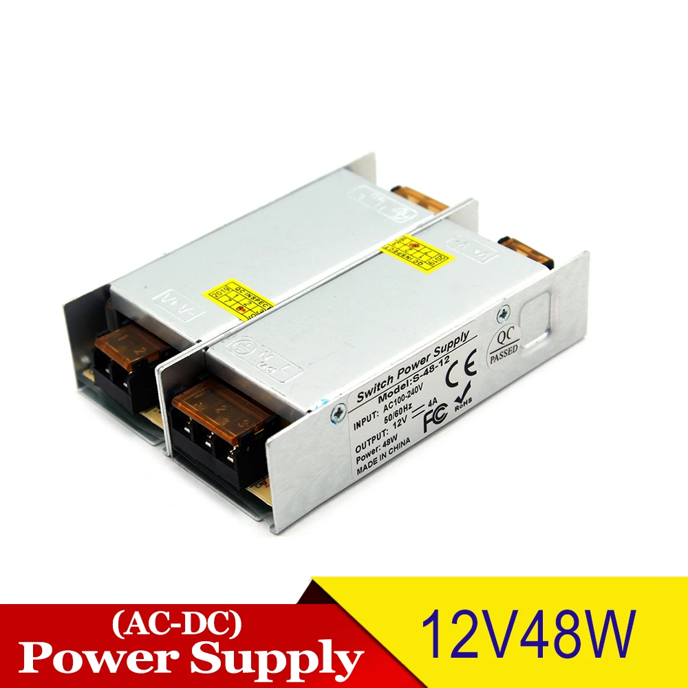 12V DC источник питания 48W 60W 72W 100W 120W 150W 100W светильник ing трансформаторы 240-v AC to DC12V адаптер питания s для Led светильник CCTV